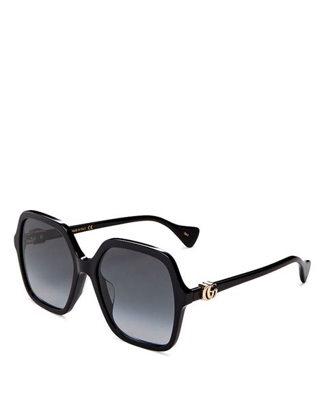 Shop Gucci 56MM Geometric Sunglasses 